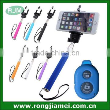 Monopod Extendable Selfie Stick Cable Take Pole Handheld Holder Remote Button