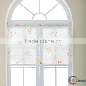 Printed star patterns kids window treatments