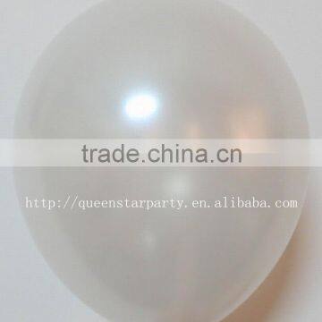 Latex balloons party balloons Metallic color white