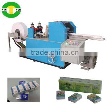 china paper equipment auto folded and embossed tissue handkerchief paper machine