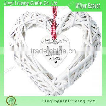 Pretty Wicker Handmade Heart Willow Christmas Decoration Wicker Handicrafts