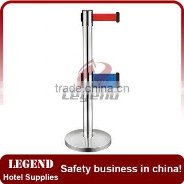 Safety Double Belt Pole 201 Pole Bank Crowd Control Barrier Stand photo-5