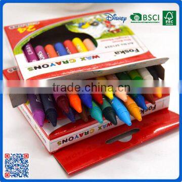 2016 Wholesale 24 Colors Wax Crayons in Paper Box Customized Logo Printed Crayons photo-4