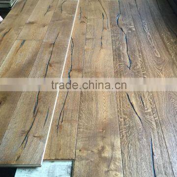 Distressed White Oak Multilayer Engineered Wood Flooring CDE Grade photo-3