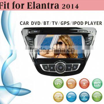 2 din car dvd player tv antenna fit for Hyundai Elantra 2014 without external frame with radio bluetooth gps tv