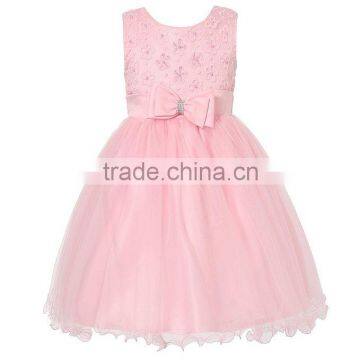 Child Formal Dress Design Girls Pink Party Wear Long Dresses For 8 Years Old Girls