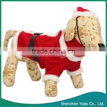 S-size European Style Christmas Dog Coat Red