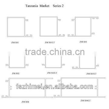 aluminum profile for door and windows design /Tanzania market aluminum extrusion profile