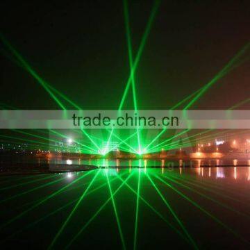 7w green laser light show outdoor/ large laser image projection