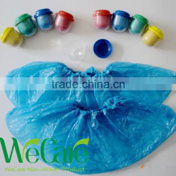 DIsposable overshoes package with plastic ball