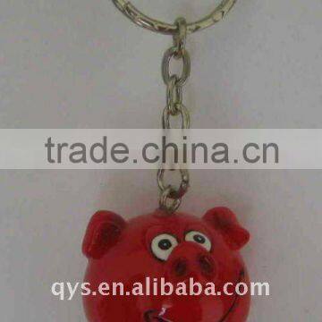 resin pig key ring decoration