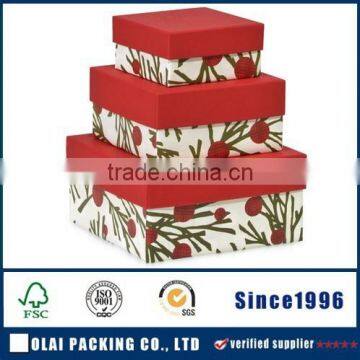 hot selling christmas paper chocolate gift box