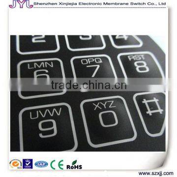 membrane switch keypad overlay / tactile switch panel / embossed