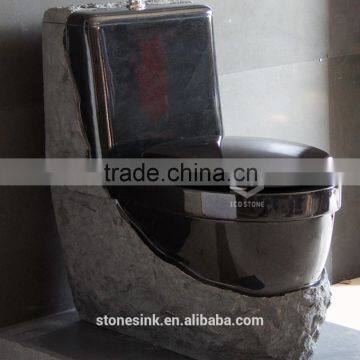 Shanxi Black Granite Stone Cistern Toilet photo-2