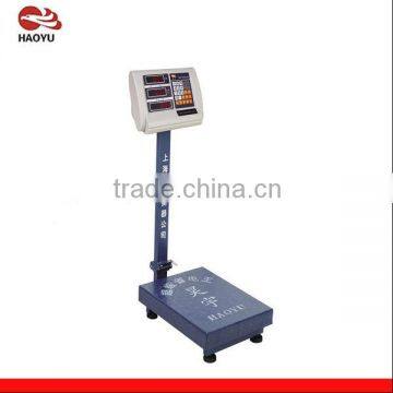 Rechargeable platform weighing scale