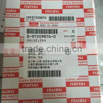 6HK1 8-97209-876-3 Exhaust valve 4HK1 8972098763