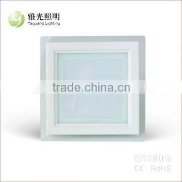 18W glass ceiling mounted panel light