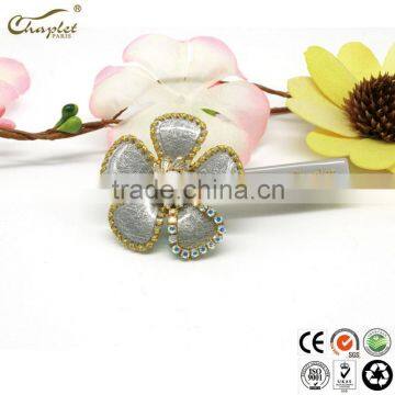 fancy girls colorful pearl flower hairgrip handmade cellulose acetate hair clip