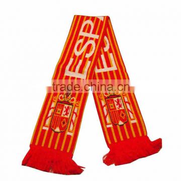 bob trading nice price football fans Knitting scarf winter wool knitting scarf