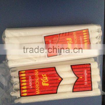 wax cheap stick white candle/household candle factory in China