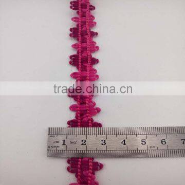 crochet 100% cotton rose red water soluble flowers lace trimming