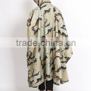 OEM Factory 100% Polyester or Oxford Raincoat Army Rain Poncho Military Outdoor Workplace Bicycle Motorcycle Raincoat photo-2