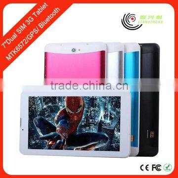 China golden 6"Dual core 3g android tablet pc with flip dual sim mobile phone