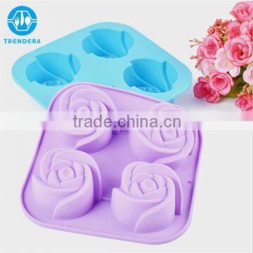 Silicone Rose Shaped Soap Mold
