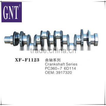 excavator engine Crankshaft for PC360-7 6D114