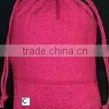 Draw string canvas pouch