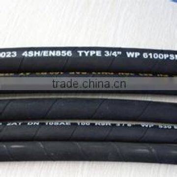 Hengshui SUFEITE high pressure Wire Spiral hydraulic hose/Rubber hose Pipe DIN 4SH