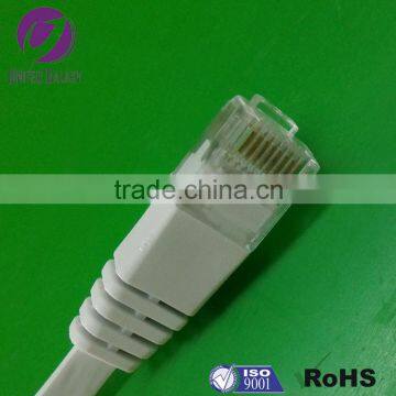 High Quality White Flat RJ45 Cat6 Crystal Flat Ethernet Cable photo-2