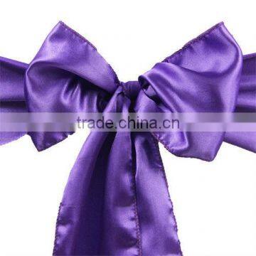 Wedding Decoration Satin Chair Cover Sash Bow