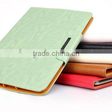 Luxury design mobile phone leather flip covers for samsung tablet leather case