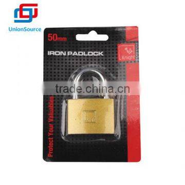 Custom gold color brass padlock