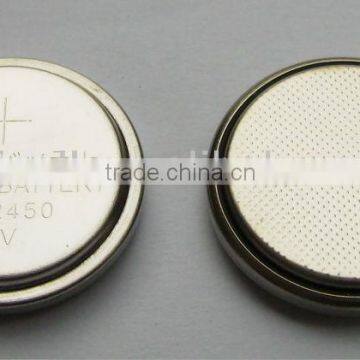 3.0v lithium button cell CR2450 550mah