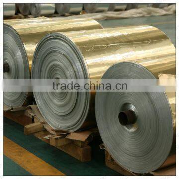 Gold Color Laqucered Aluminium Foil Rolls