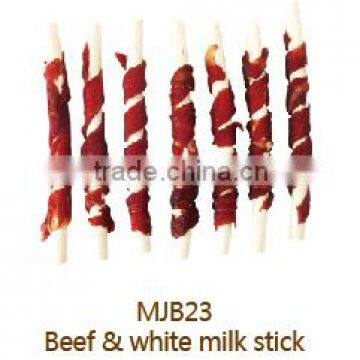 Dental Stick Dental Chews Beef Jerky Wrapped Milk Stick Dry Pet Snack Dry Pet Food Dog Snack Dog Food Dog Treat