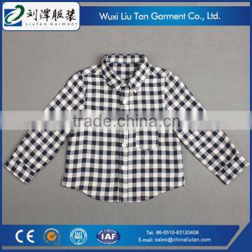 double cloth soft cotton child clothes plaid shirt boy