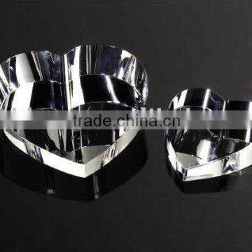 heart crystal paperweight