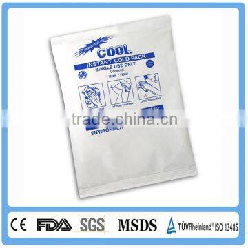 Instant plastic PVC hot cold packs with transparent design