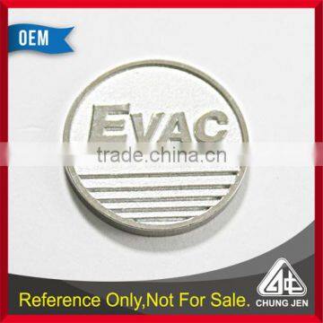 Best selling blank custom silver metal euro market embossed token