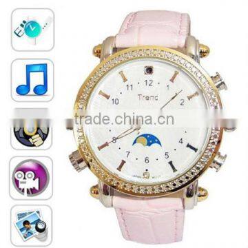 Beautiful women watch wrist watch hidden camera with PC function 4G/8G for lady