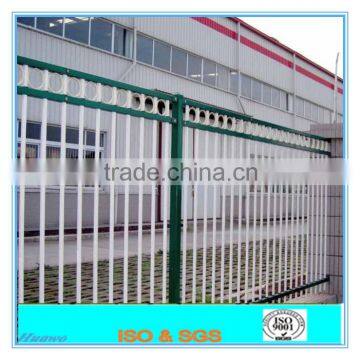 PVC coated ornamental wrought iron fence