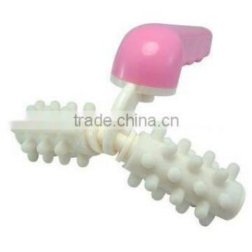 Plastic Handle V Type Roller Body Waist Arm Massager