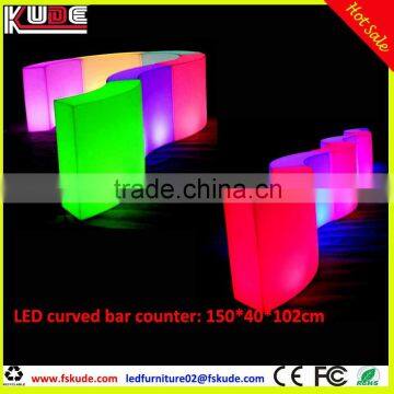 Led Light up Curves Bar Counter With LED RGB Light Changing photo-5