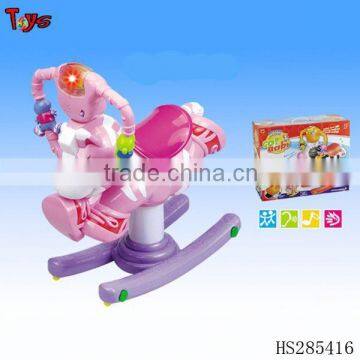 musical and light funny kids swing car