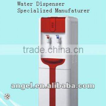 hot&cold bottled water filter cooler/stainless steel tank dispenser tap/point of use water generator compressor/electric cooling