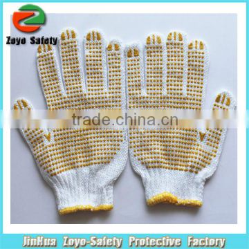 PVC Dotted Cotton Work glove, Safety Gloves