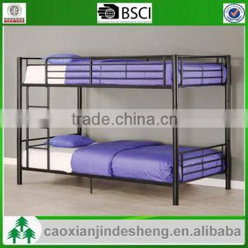 Comfortable metal twin over twin bunk bed - Black powder coating TT-09